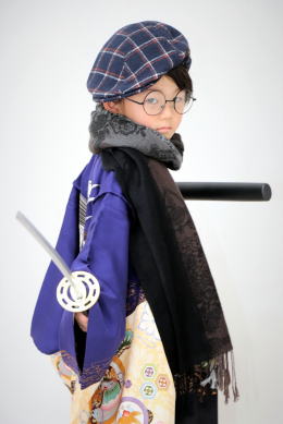 alt="正絹７５３男児、羽織袴レンタル|７５３着物レンタル|大阪都島、日産呉服・和田甚"
