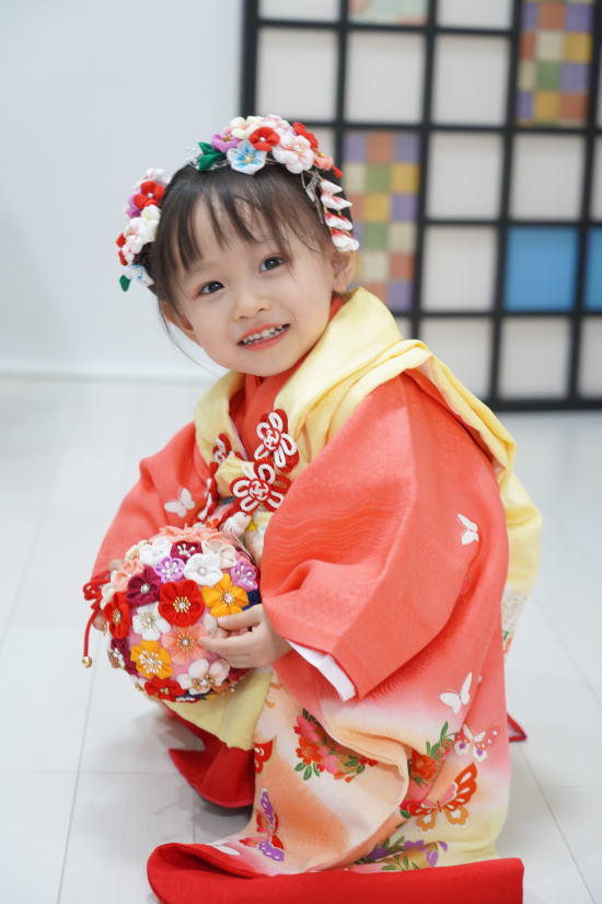 正絹高級七五三着物レンタル・3歳三つ身赤|七五三着物レンタル|大阪、日産呉服・都島店 正絹高級七五三着物レンタル・3歳三つ身赤|七五三着物レンタル|大阪、日産呉服・都島店