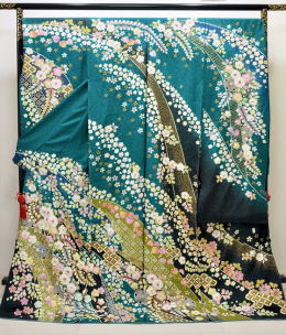 最新柄翠山工房謹製辻が花振袖:グリーン【FUN-2012】振袖レンタル・大阪、日産呉服・和田甚 最新柄翠山工房謹製辻が花振袖:グリーン【FUN-2012】振袖レンタル・大阪、日産呉服・和田甚
