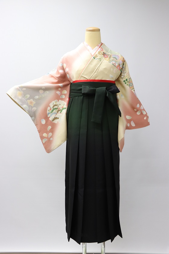 先生用、正絹訪問着＋袴レンタル|houmonngi-hakama-001|大阪。地下鉄都島駅徒歩1分