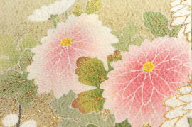 正絹２代目松井青々、手描き京友禅ブルー：ho-2002|高級呉服販売＆レンタル|大阪、日産呉服・都島店
