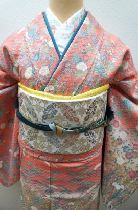 正絹ピンク小紋訪問着【TR=3205】|訪問着レンタル|大阪都島、日産呉服・和田甚 正絹ピンク小紋訪問着【TR=3205】|訪問着レンタル|大阪都島、日産呉服・和田甚