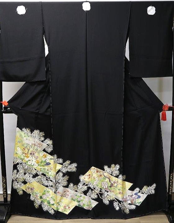 名匠吉澤友禅謹製、黒留袖オーダーレンタル【TR-3020】大阪都島、日産呉服・和田甚 名匠吉澤友禅謹製、黒留袖オーダーレンタル【TR-3020】大阪都島、日産呉服・和田甚