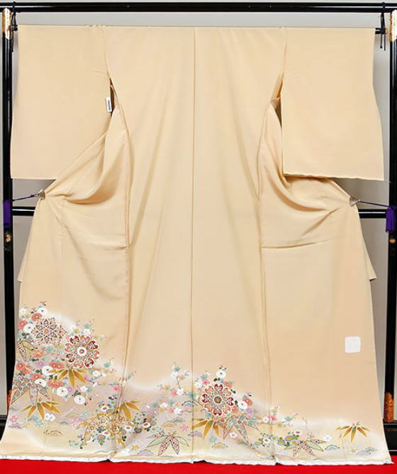 正絹手描京友禅色留袖【irt-1008】色留袖レンタル、大阪・日産呉服 正絹手描京友禅色留袖【irt-1008】色留袖レンタル、大阪・日産呉服