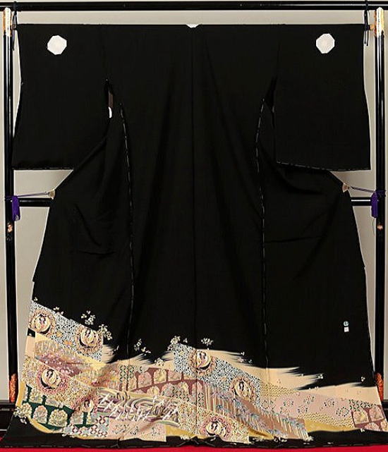 松本健一作、正絹黒留袖【TR-3019】|留袖レンタル|大阪都島、日産呉服・和田甚