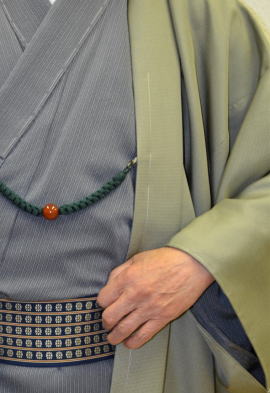 正絹お召、男アンサンブル|正絹男着物レンタル|大阪都島、日産呉服・和田甚