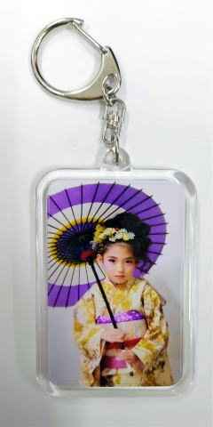 両面写真入りキーホルダー 両面写真入りキーホルダー