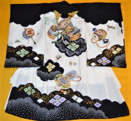 高級着物専門キモノ粋人|正絹最高級、総絞り&総刺繍・男児産着:um-2001|大阪都島、日産呉服・都島店 高級着物専門キモノ粋人|正絹最高級、総絞り&総刺繍・男児産着:um-2001|大阪都島、日産呉服・都島店