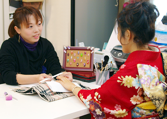 オーダーネイル・成人式ネイル・和装ネイル|大阪、日産呉服・和田甚